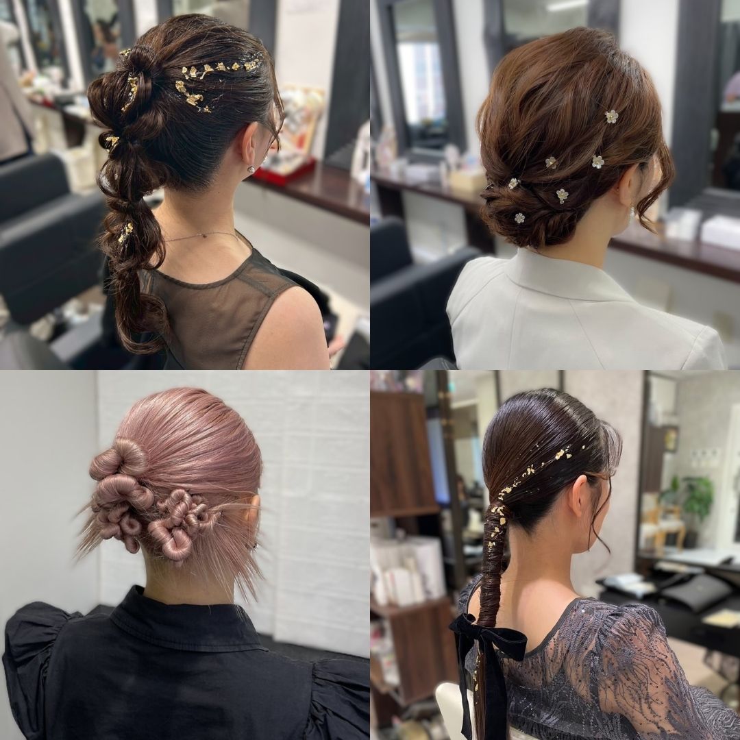 洋装ヘアセット